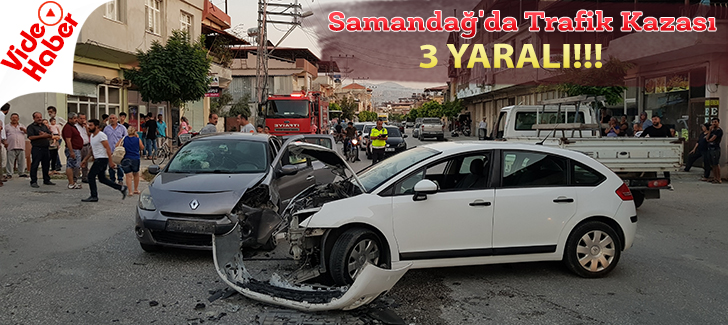 Samandağ'da trafik kazası: 3 yaralı