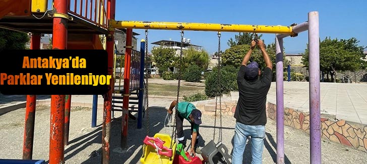Antakya'da parklar yenileniyor