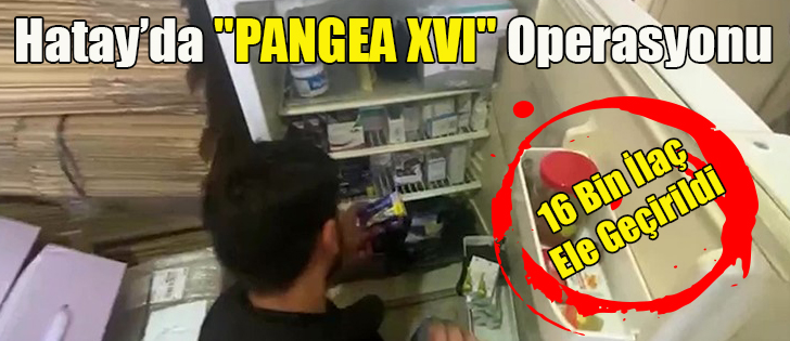Hatay’da 'PANGEA XVI' Operasyonu 16 Bin İlaç Ele Geçirildi