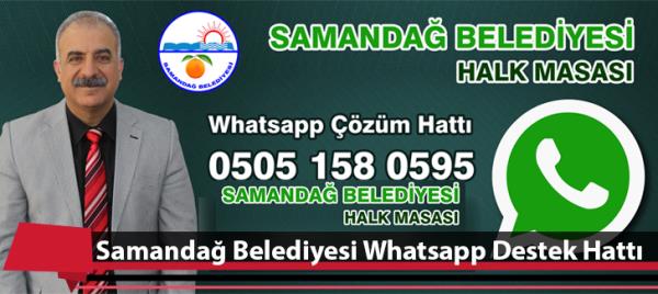 Samandağ Belediyesi Whatsapp Destek Hattı