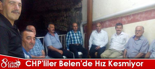 CHP'liler Belen'de Hız Kesmiyor