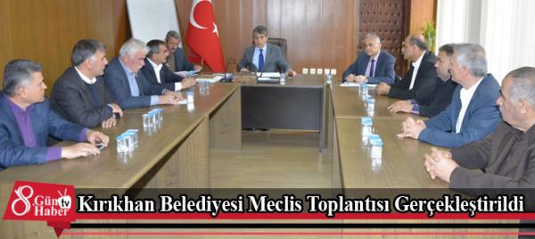 Kırıkhan Belediyesi Meclis Toplantısı Gerçekleştirildi