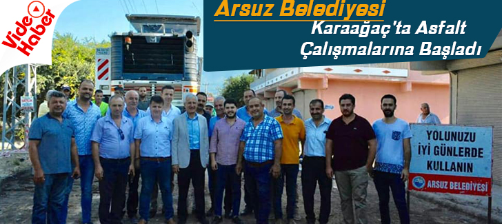  Arsuz Belediyesi Karaağaç'ta Asfalt Çalışmalarına Başladı