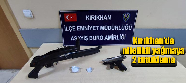 Kırıkhan'da nitelikli yağmaya 2 tutuklama