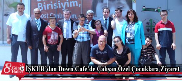 İŞKURdan Down Cafede Çalışan Özel Çocuklara Ziyaret!