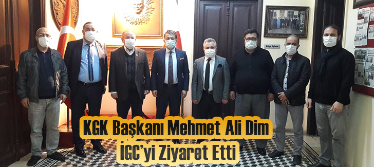 KGK Başkanı Mehmet Ali Dim  İGCyi Ziyaret Etti