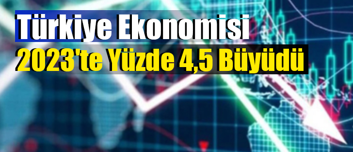 Türkiye Ekonomisi 2023'te Yüzde 4,5 Büyüdü