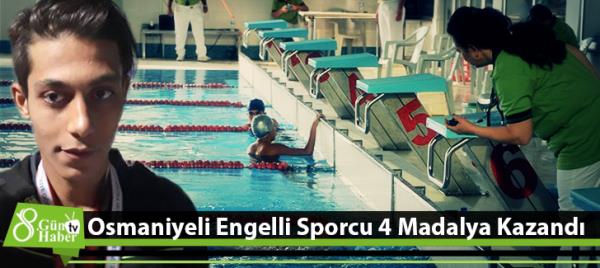 Osmaniyeli Engelli Sporcu 4 Madalya Kazandı