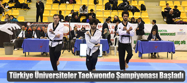 Türkiye Üniversiteler Taekwondo Şampiyonası Başladı
