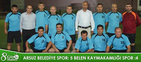 Arsuz Belediye Belediyespor 5 Belen Kaymakamlığı Spor:4