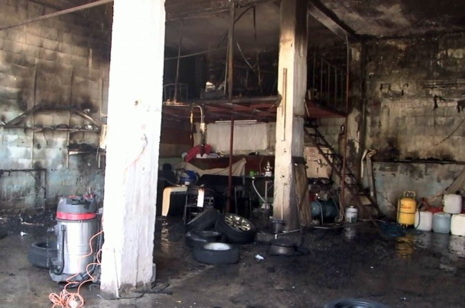 Gaziantep'te İş Yerinde Yangın