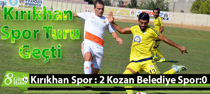 Kırıkhan Spor : 2 Kozan Belediye Spor:0