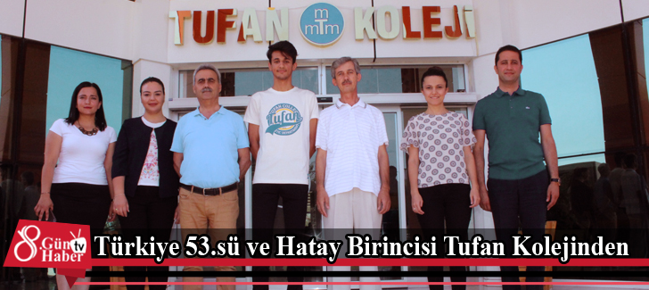 Türkiye 53.sü ve Hatay Birincisi Tufan Kolejinden