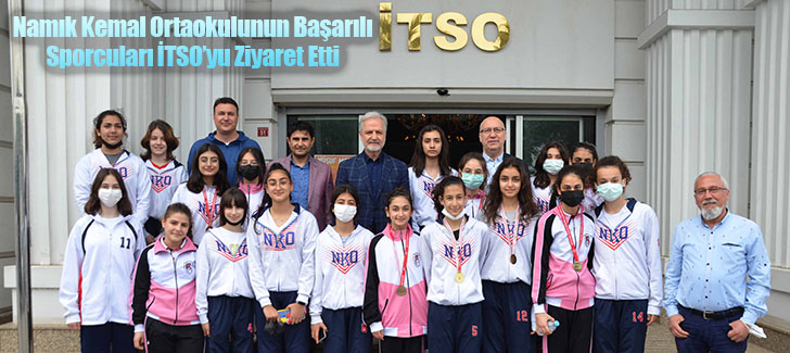  Namık Kemal Ortaokulunun Başarılı Sporcuları İTSO’yu Ziyaret Etti