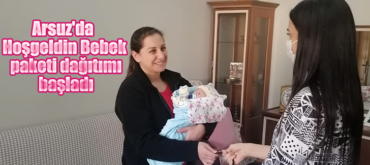 Arsuz'da Hoşgeldin Bebek paketi dağıtımı başladı