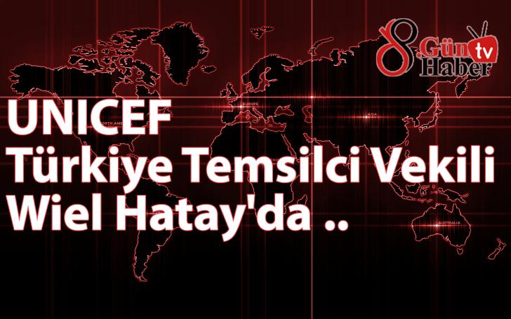 UNICEF Türkiye Temsilci Vekili Wiel Hatay'da