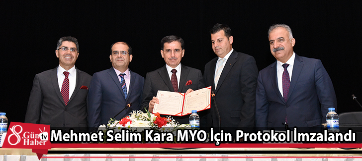 Mehmet Selim Kara MYO İçin Protokol İmzalandı