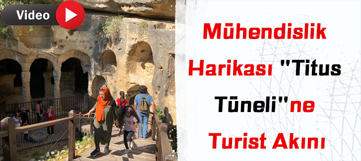 Mühendislik harikası 'Titus Tüneli'ne turist akını