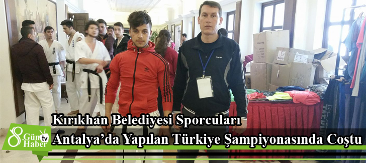 Sporcular Antalyada Yapılan Türkiye Şampiyonasında Coştu