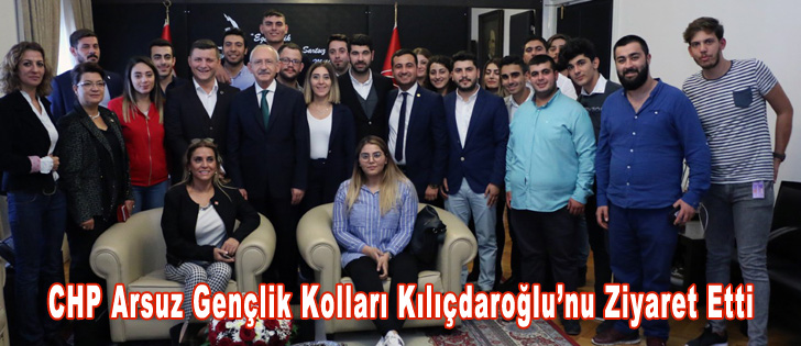 CHP Arsuz Gençlik Kolları Kılıçdaroğlunu Ziyaret Etti
