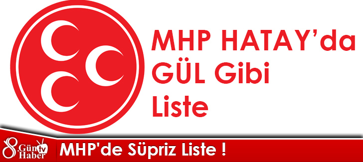 MHP Hatay'da Süpriz Liste