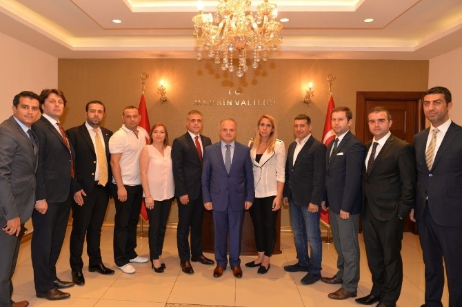 Mersin GİAD'ın Yeni Yönetiminden Vali Çakacak'a Ziyaret