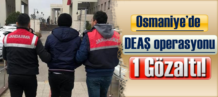  Osmaniye’de DEAŞ operasyonu: 1 gözaltı