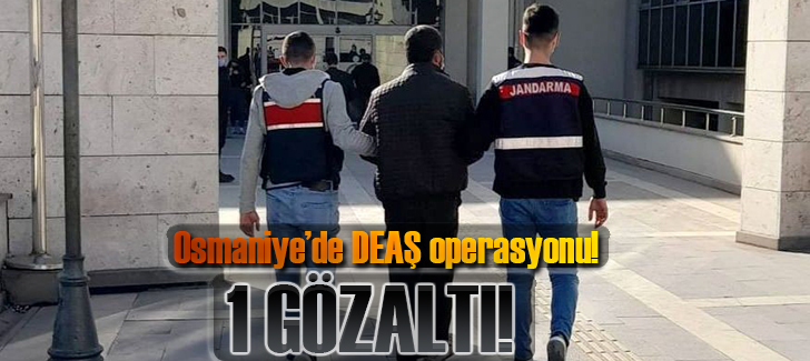 Osmaniye’de DEAŞ operasyonu: 1 gözaltı