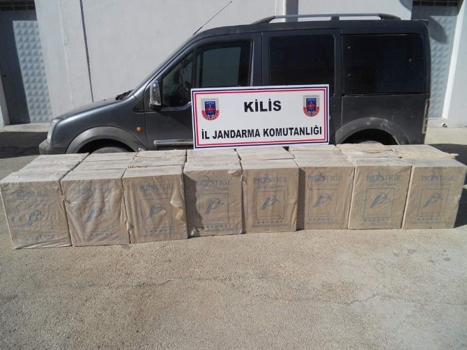 Kilis'te 72 Bin Paket Kaçak Sigara Ele Geçirildi