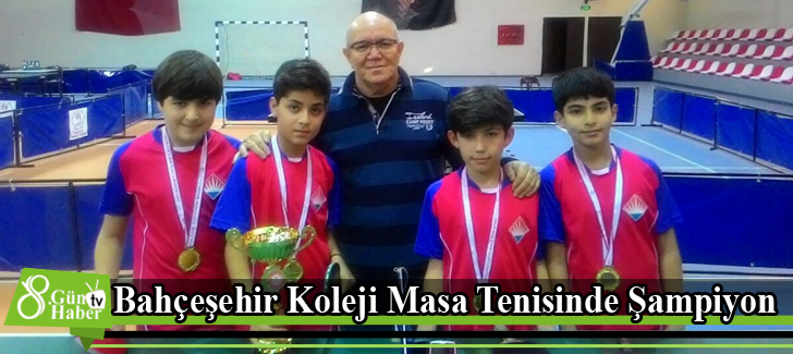 Bahçeşehir Koleji Masa Tenisinde Şampiyon
