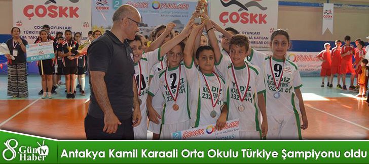 Antakya Kamil Karaali Orta Okulu Türkiye Şampiyonu oldu