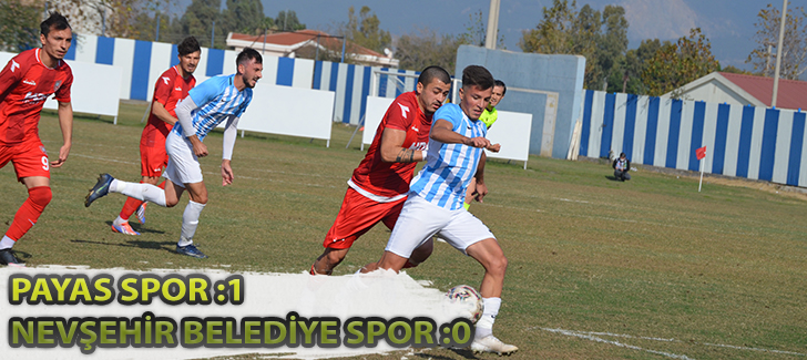 Payas Spor:1 Nevşehir Belediye Spor: 0