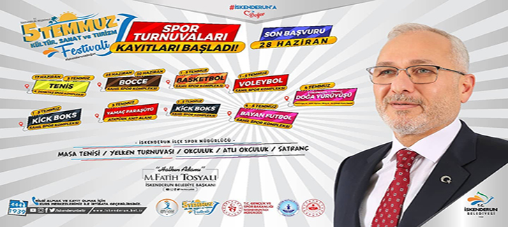 Başkan Fatih Tosyalı: 5 Temmuz Spor Turnuvaları Başlıyor