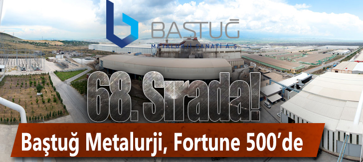 Baştuğ Metalurji, Fortune 500de 68inci Sırada