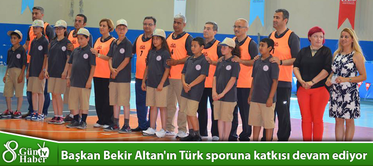Başkan Bekir Altan'ın Türk sporuna katkısı devam ediyor