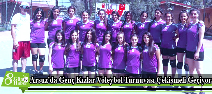 Arsuz'da Genç Kızlar Voleybol Turnuvası Çekişmeli Geçiyor