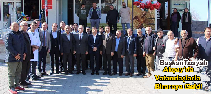 Başkan Fatih Tosyalı Akçay'da Vatandaşlarla Biraraya Geldi