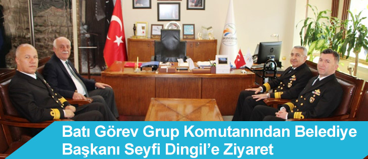Batı Görev Grup Komutanından Belediye Başkanı Seyfi Dingile Ziyaret