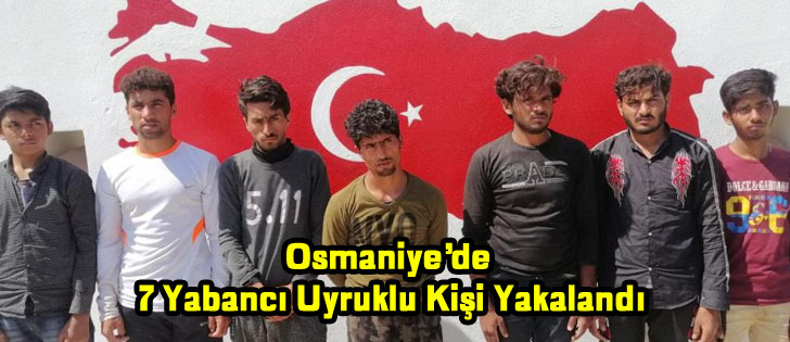 Osmaniyede 7 yabancı uyruklu kişi yakalandı
