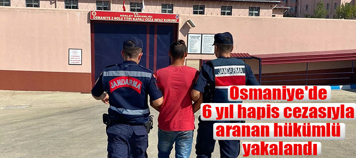 Osmaniye'de 6 yıl hapis cezasıyla aranan hükümlü yakalandı