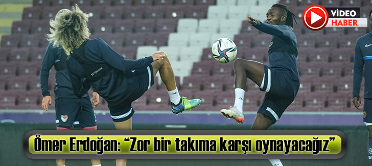 Ömer Erdoğan: “Zor bir takıma karşı oynayacağız”