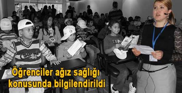 Öğrenciler ağız sağlığı konusunda bilgilendirildi