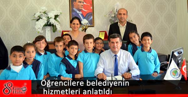 Öğrencilere belediyenin hizmetleri anlatıldı