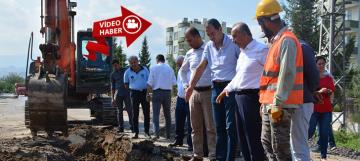 Başkan Culha Altyapı Çalışmalarını Yerinde İnceledi