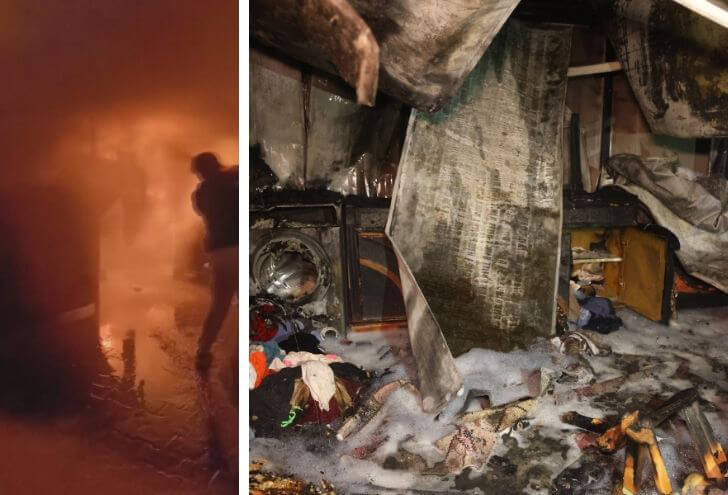 Hatay’da Konteyner Ev Alevlere Teslim Oldu!