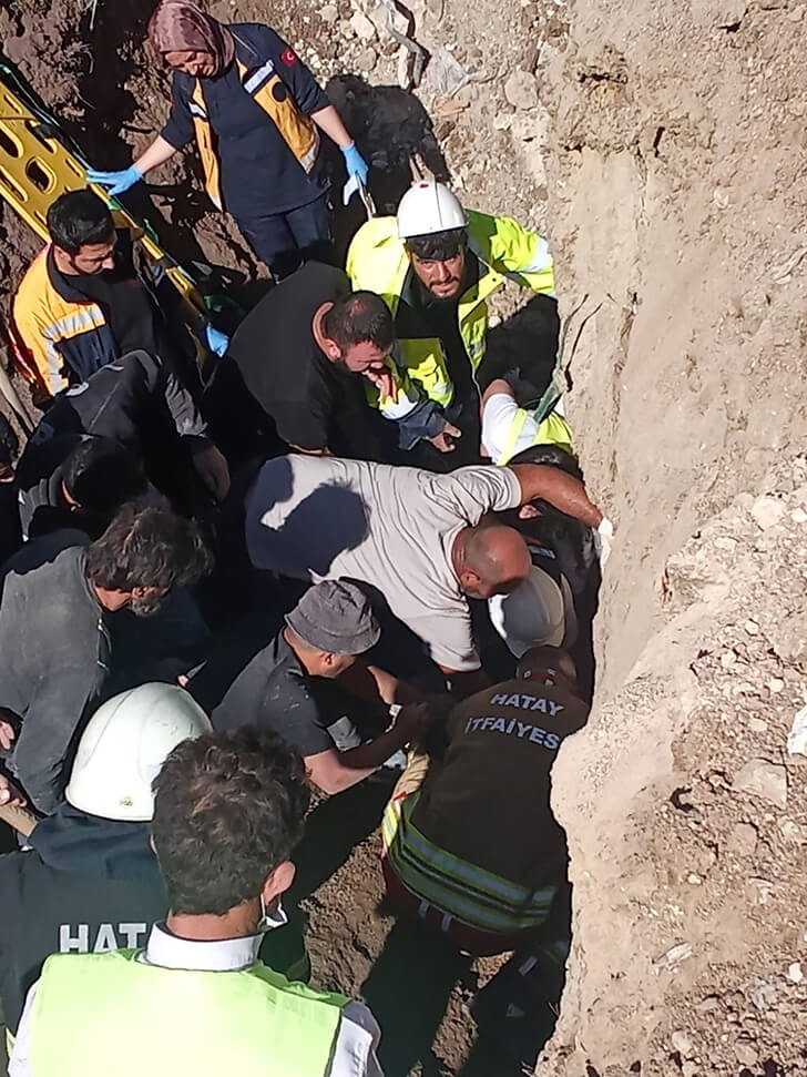 Şantiye alanında yaşanan göçükte can pazarı!