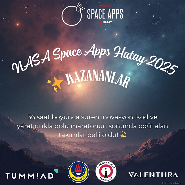 NASA Space Apps Hatay 2025 Tamamlandı!
