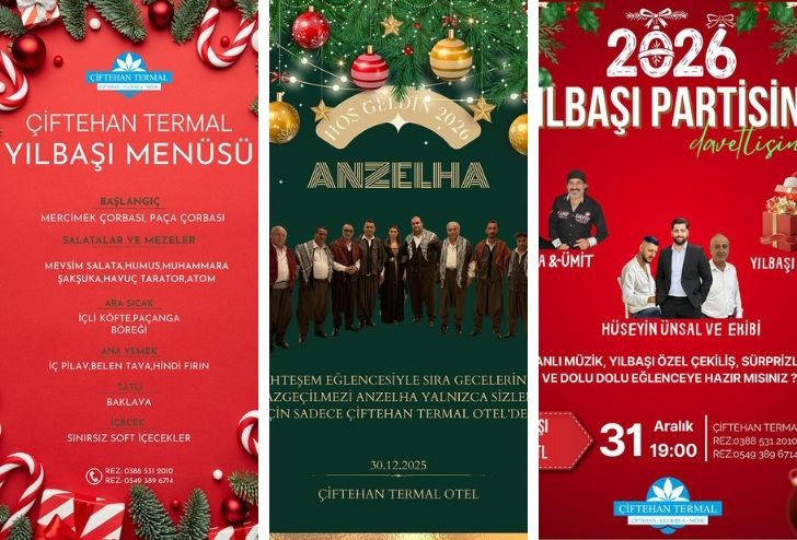 Çiftehan Termal Otel Yılbaşına Muhteşem Programlarla Giriyor!