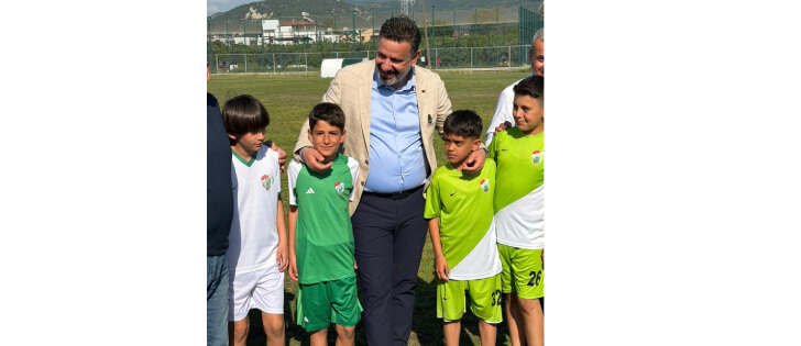 Sami Başkan Çocuk Sporcularla Keyifli Anlar Yaşadı