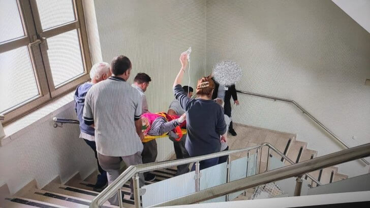 İskenderun Devlet Hastanesi’nde Gerçeği Aratmayan Afet Tatbikatı